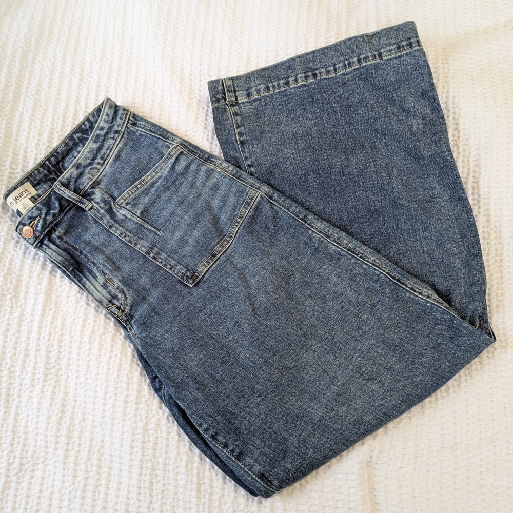 Maurice's High-Rise Wide Leg Jeans - Medium Blue